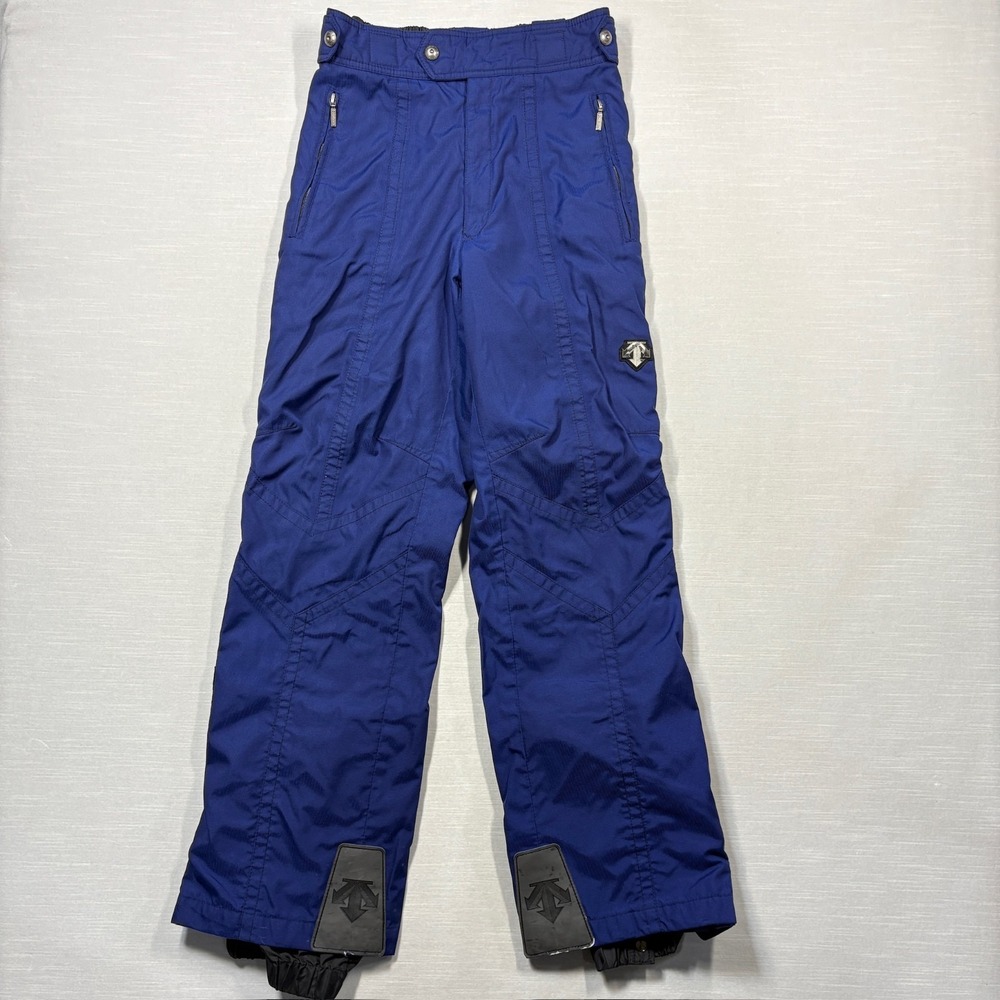 Vintage DESCENTE Ski Pants‎ Mens 34 Blue Snowboard Snow Insulated